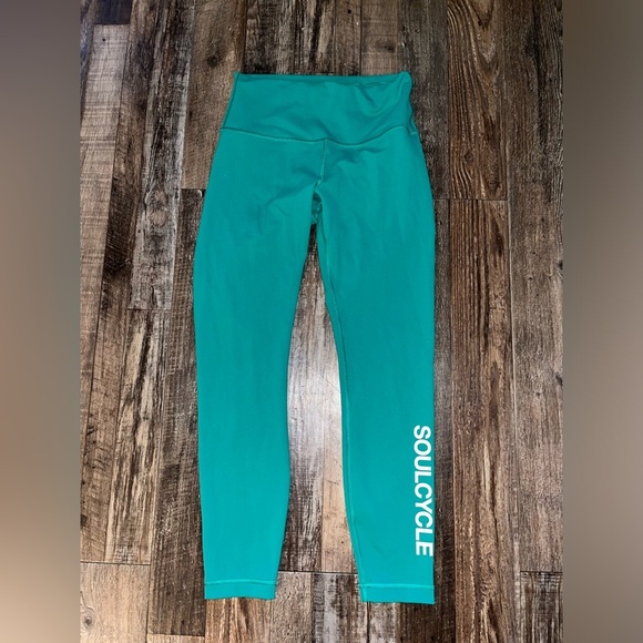 Lululemon Wunder Train High-Rise Tight 25” Cascadia Green X Soulcycle Sz 8 NWOT - Picture 2 of 6